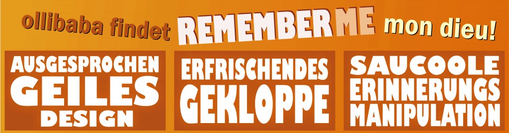 pixelbild REMEMBER ME unten