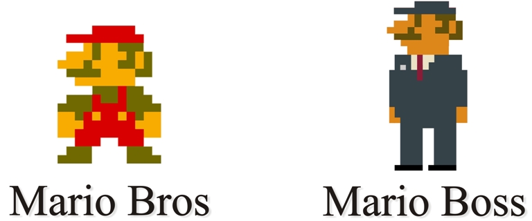 Unterschied - Mario Boss